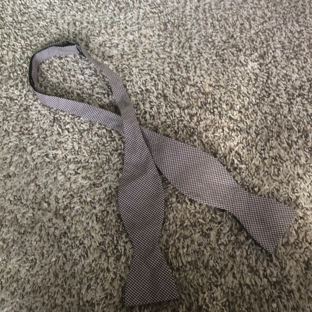 Cotton Checkered Bow Tie